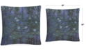 Baldwin Claude Monet Waterlilies Decorative Pillow, 16" x 16"